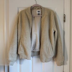 Old Navy Cream Teddy Jacket